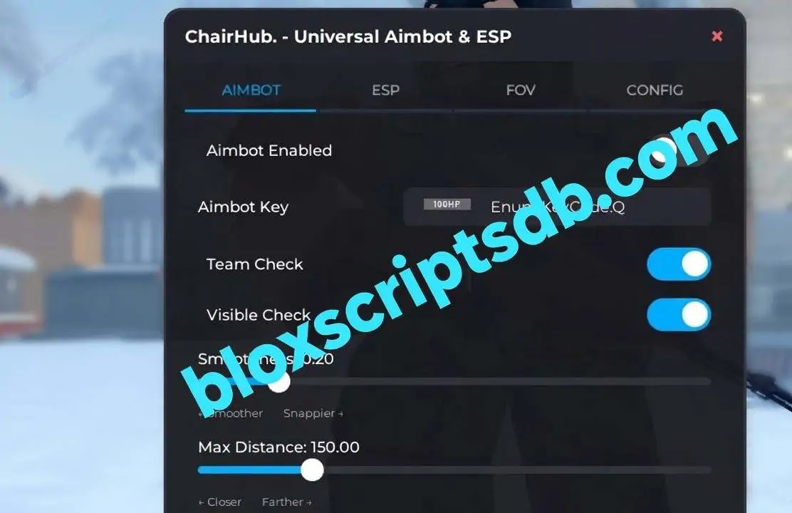 Chair Hub BloxStrike Roblox Script NEW - Team Check, Visible Check, ESP, Aimbot and More