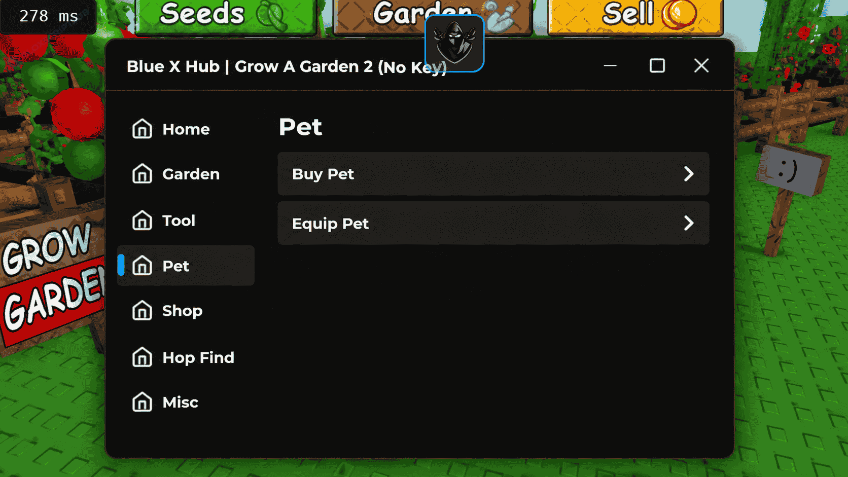 Blue X Hub Grow a Garden 2 Script [Auto Steal, Anti Steal, Lock Garden at Night]