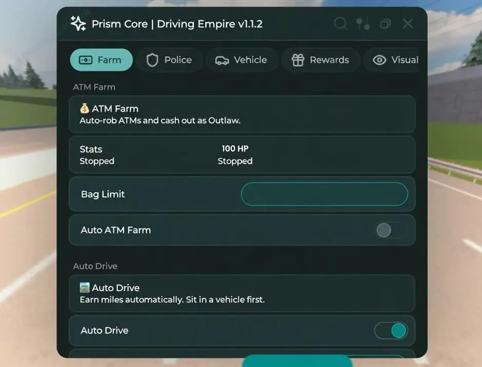 Prism Core Hub Driving Empire Script