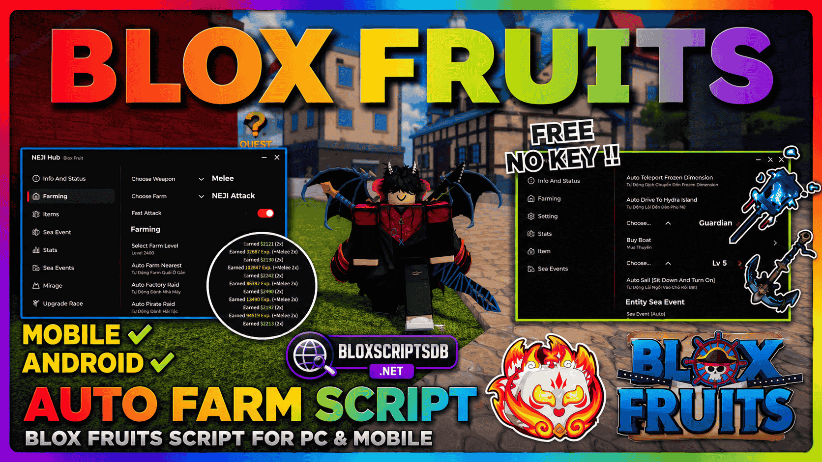 Neji Hub Blox Fruits Script [No Key]