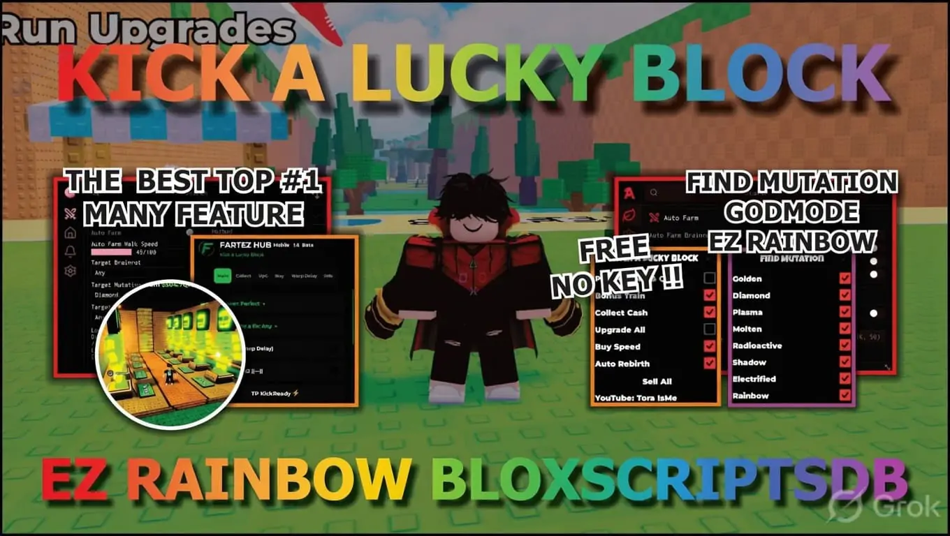 Fartez Hub | Kick a Lucky Block Script [No Key]