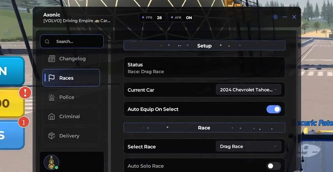 Axonic Hub Driving Empire Script [No Key]
