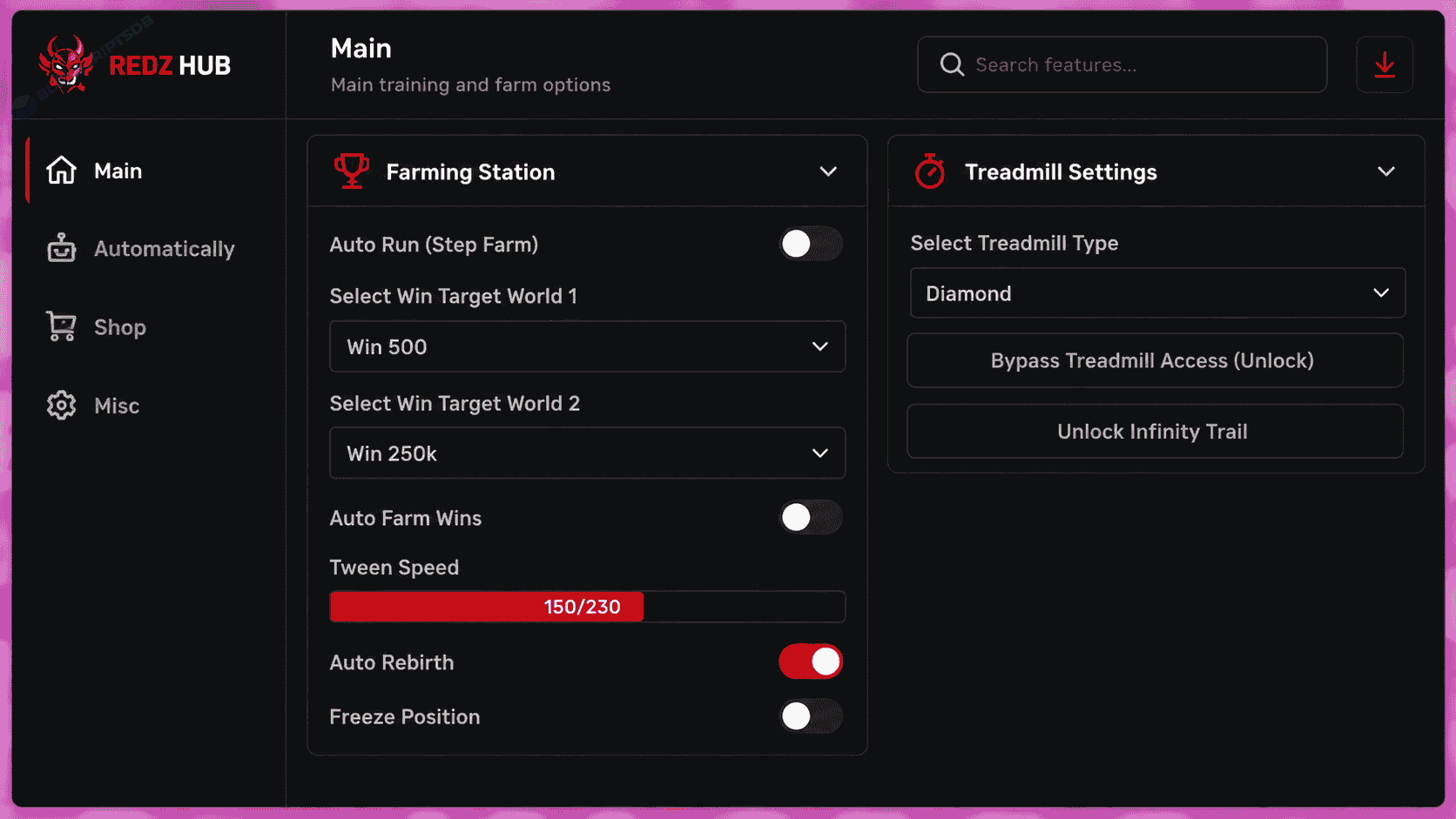 LUXY HUB +1 Speed Keyboard Escape Script [AUTO FARM, BYPASS TREADMILL ACCESS, AUTO REBIRTH]