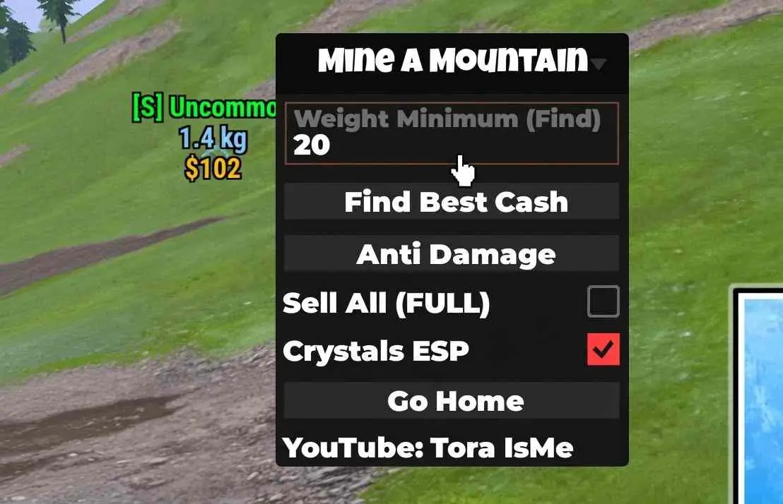 ToraHub Mine a Mountain Script