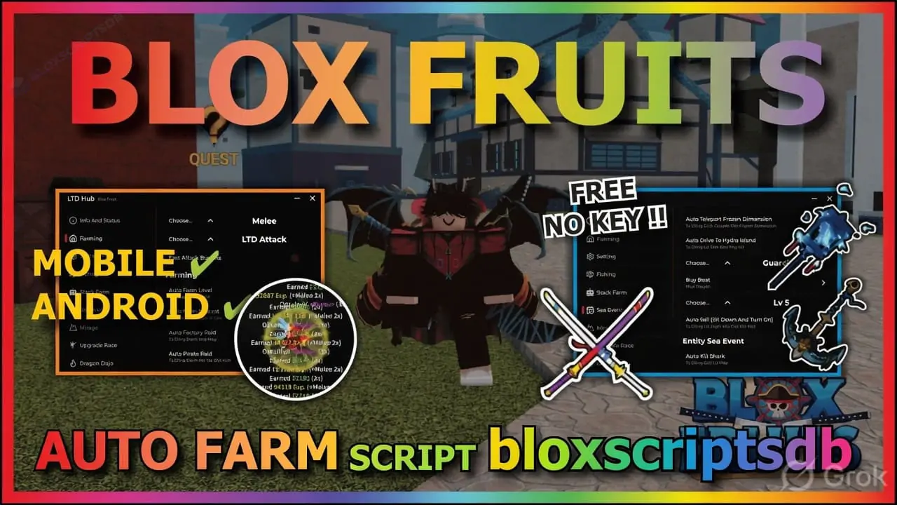 LTD Hub Blox Fruits Script [No Key]