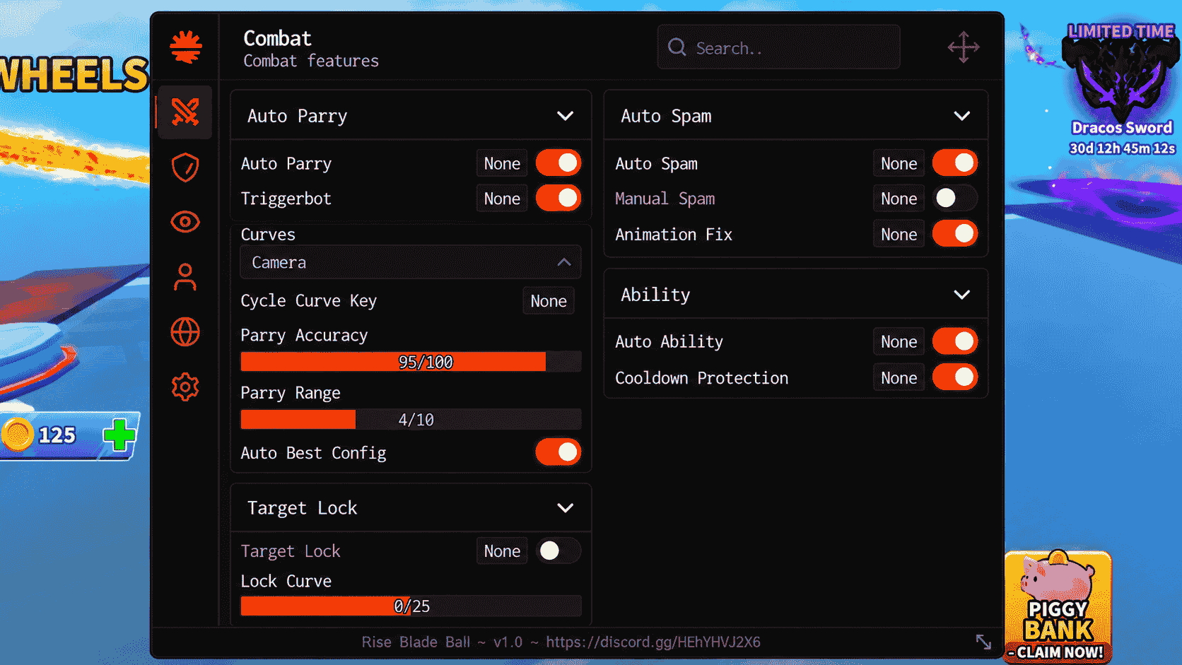 Rise Hub Blade Ball Script [AUTOFARM, 100% WINRATE , AUTO PARRY, KEYLESS]
