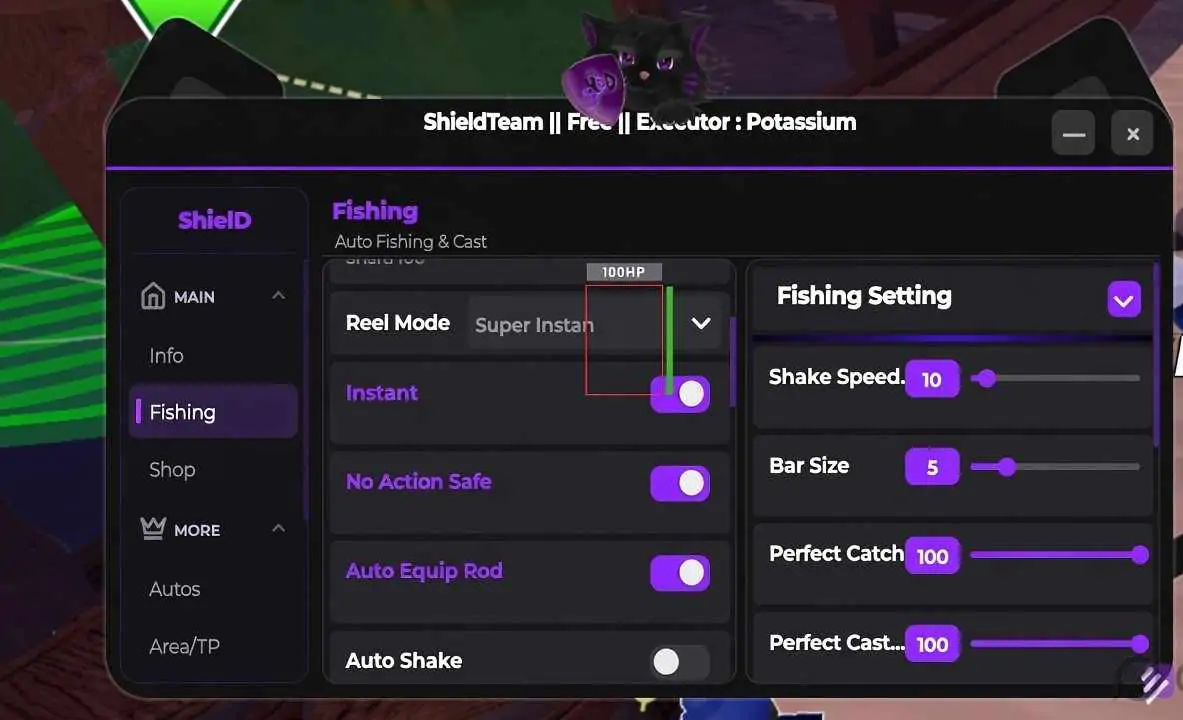 ShieldTeam Hub Fisch Script New GUI