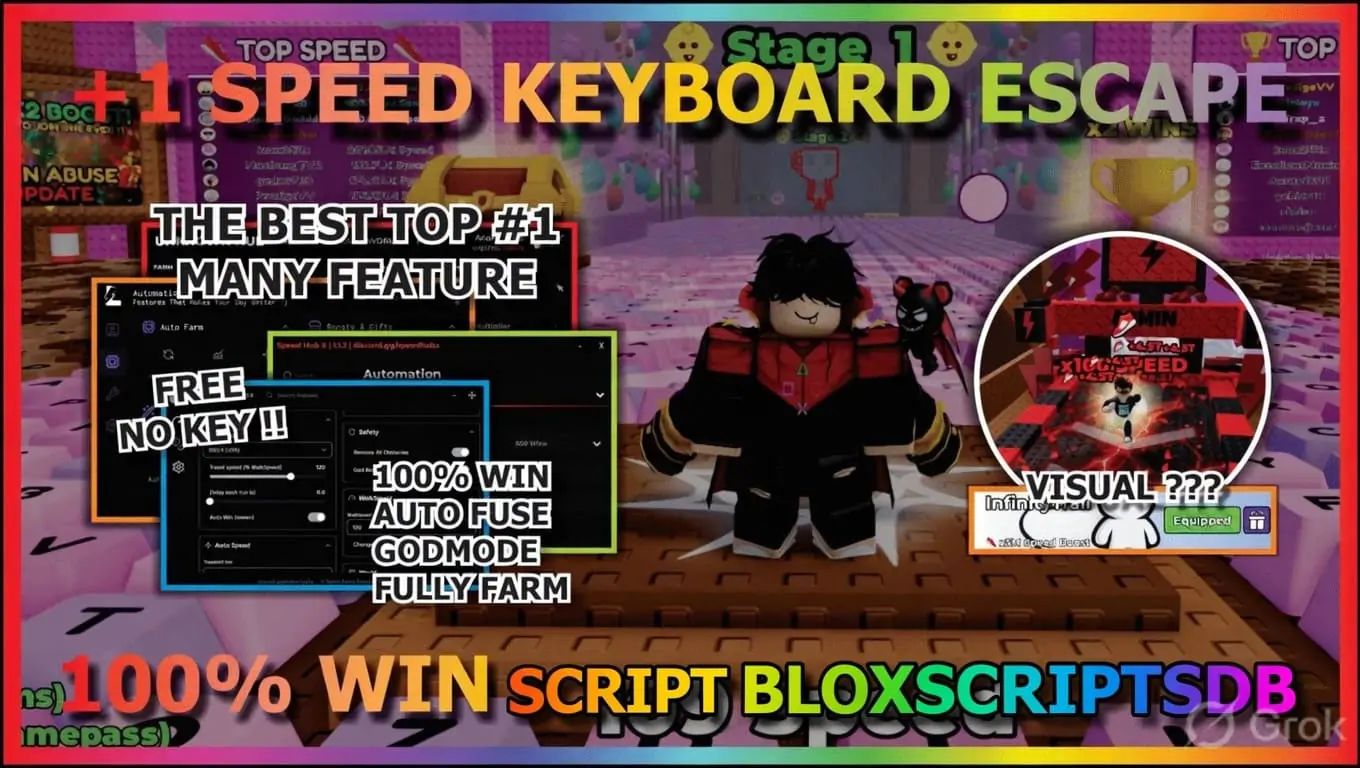 [Hoshi Hub] +1 Speed Keyboard Escape Script