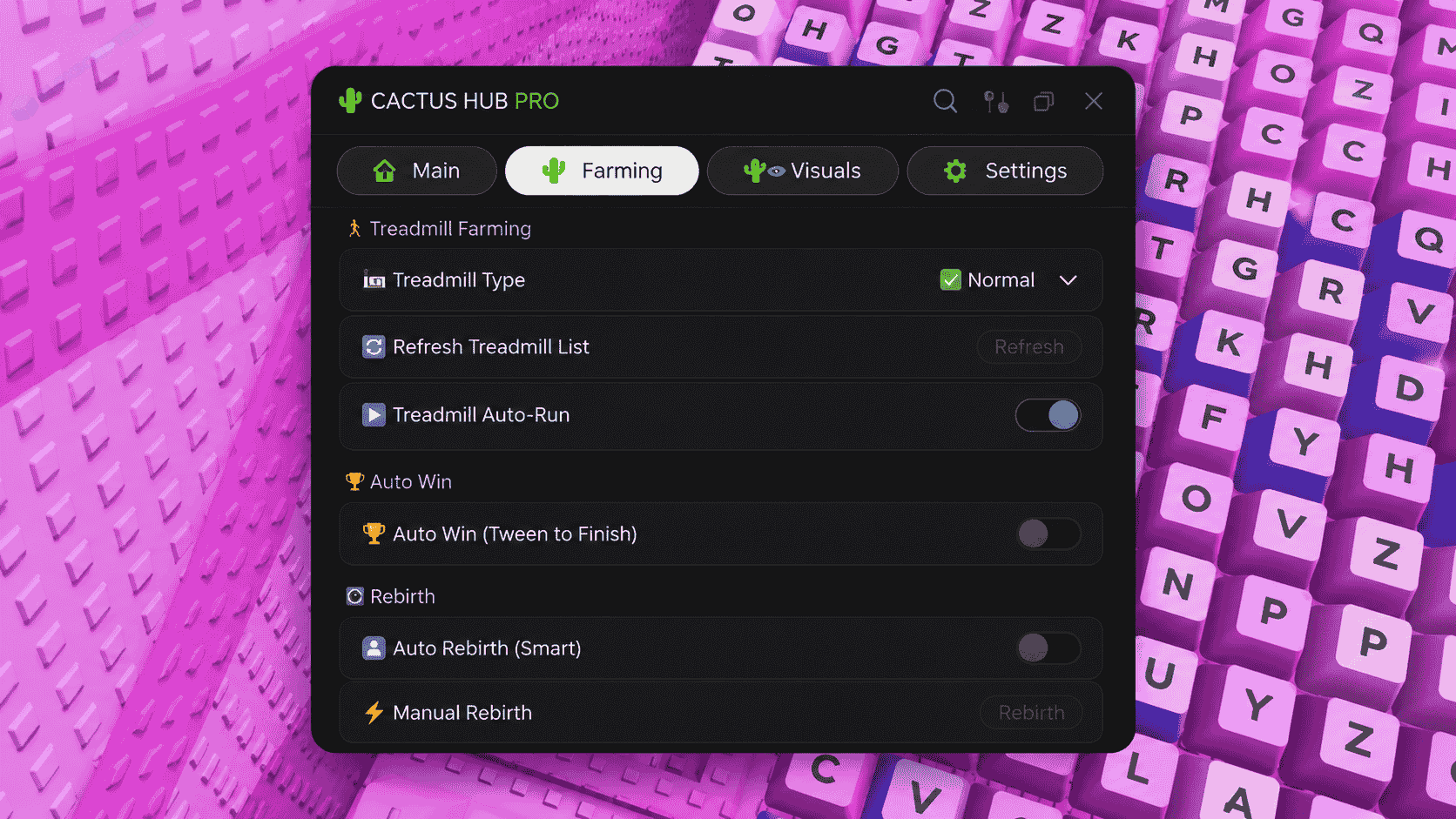 CACTUS HUB PRO +1 Speed Keyboard Escape Script [AUTO FARM, AUTO WIN, REBIRTHS, TELEPORT]